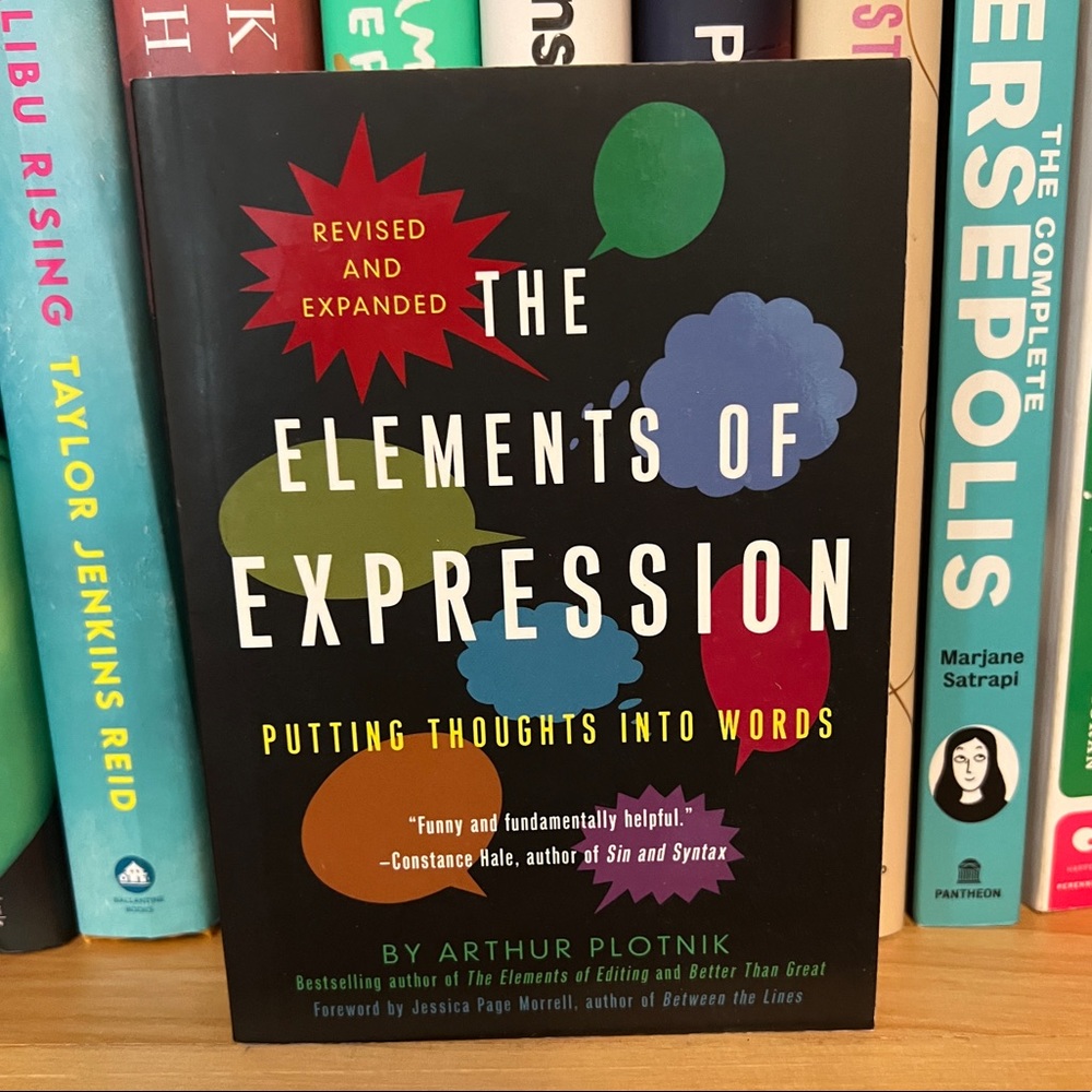4/$25 The Elements of Expression by Arthur Plotnik